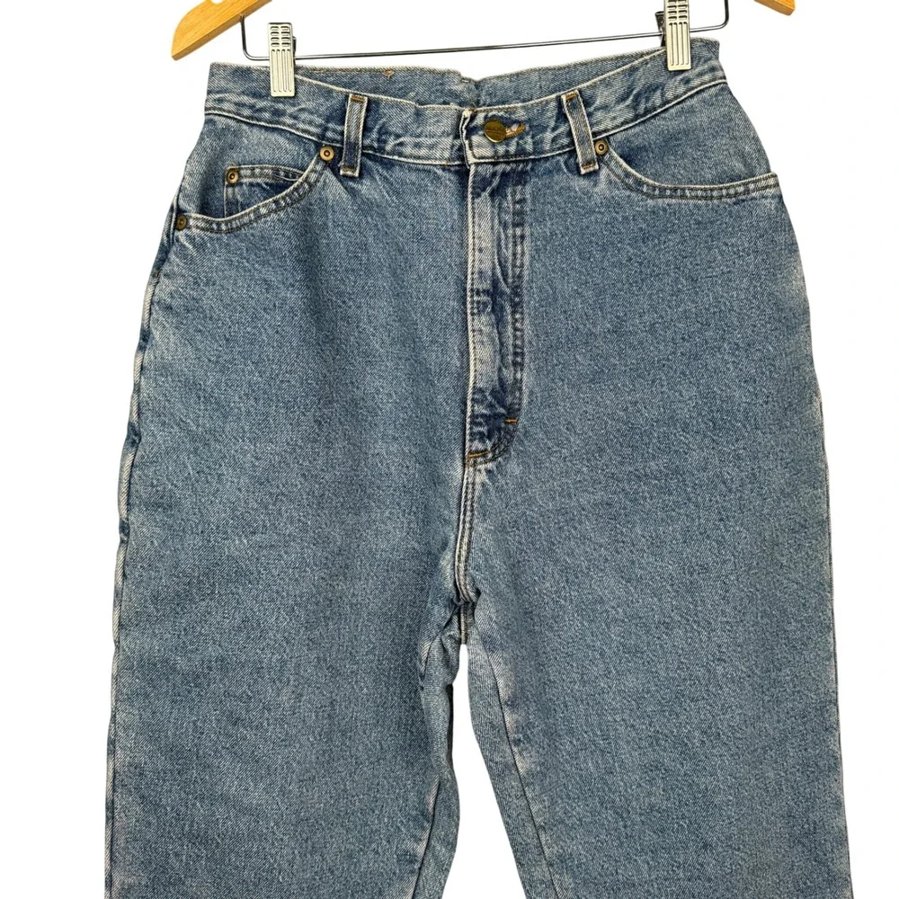 LL Bean Blanket Lined Jeans Womens 14 Tall High Rise‎ Straight USA Winter Warm